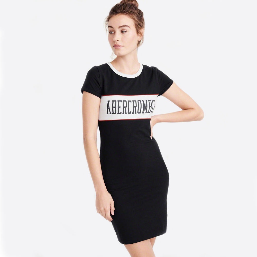Abercrombie & fitch logo tshirt dress